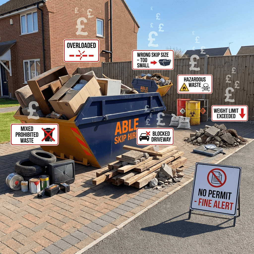 12 Common Skip Hire Mistakes That Cost You Money