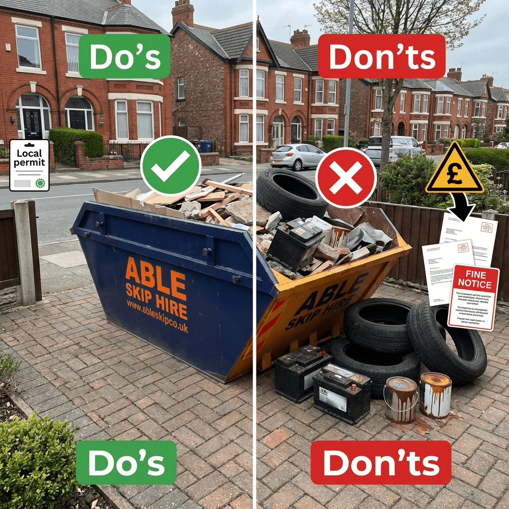 Do’s and Don’ts of Southport Skip Hire